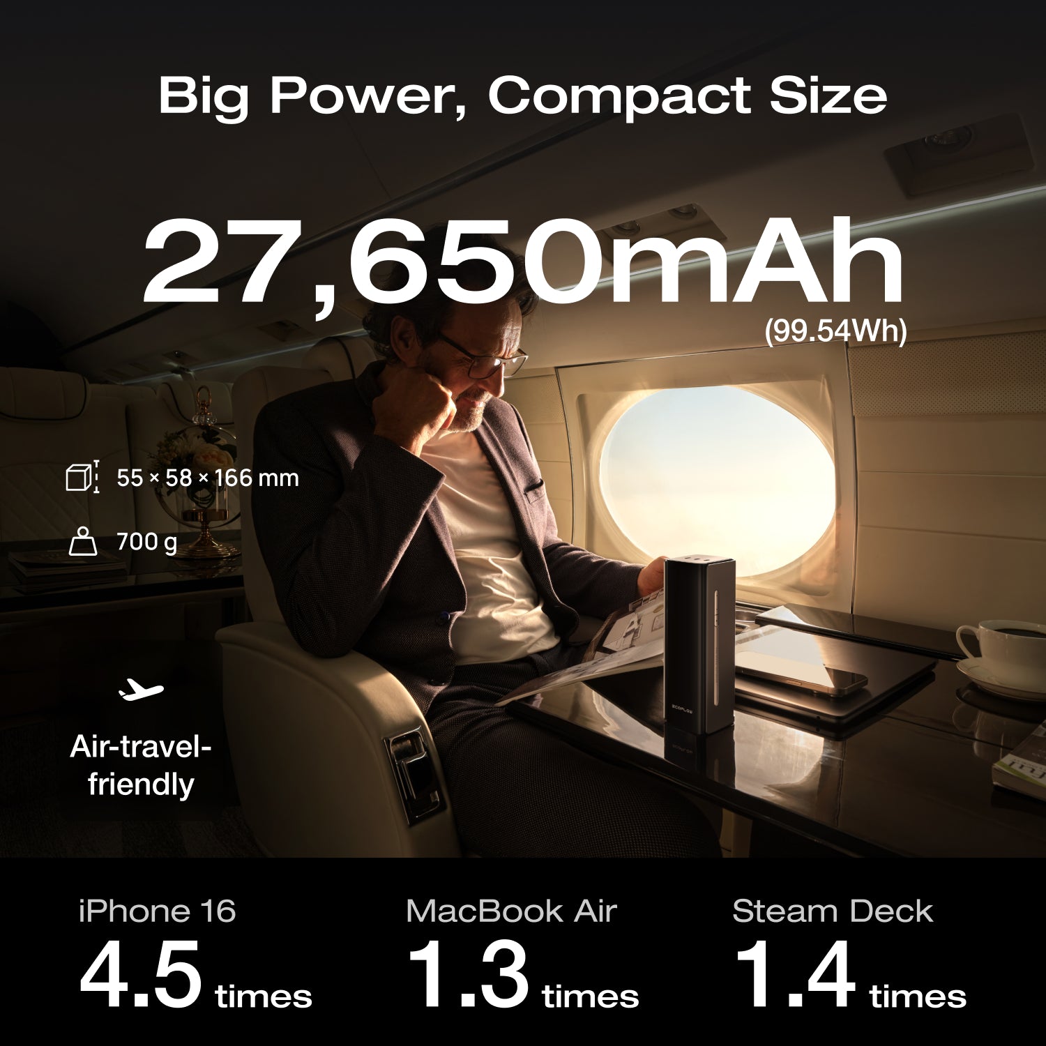 Load image into Gallery viewer, EcoFlow RAPID Pro Power Bank (27,650mAh, 300W, 140W Built-in Cable)