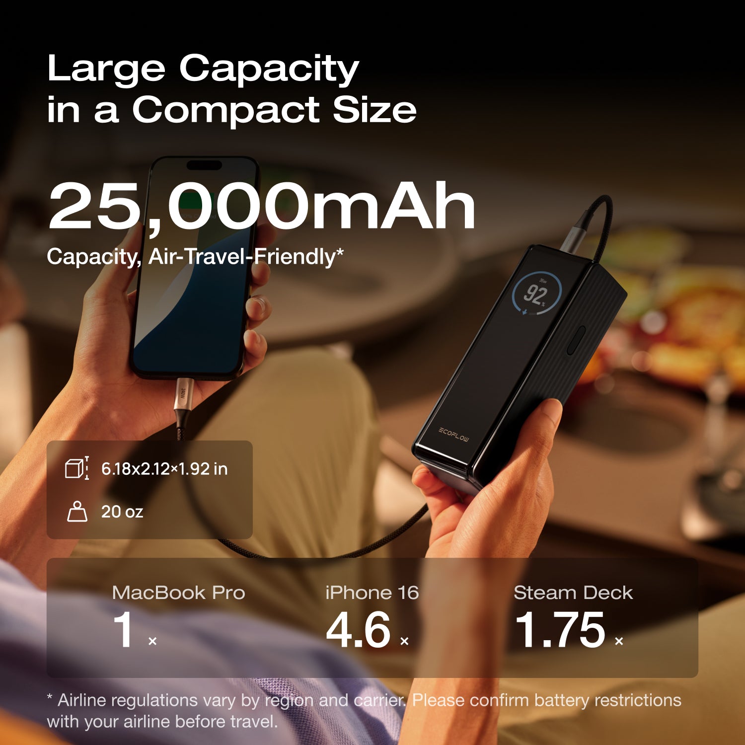 Load image into Gallery viewer, EcoFlow RAPID Power Bank (25,000mAh, 170W)