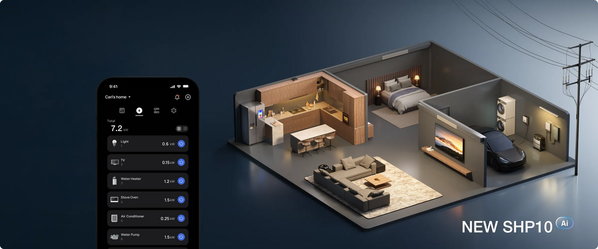 10-Circuit Smart Control. Works with Your Existing Solar