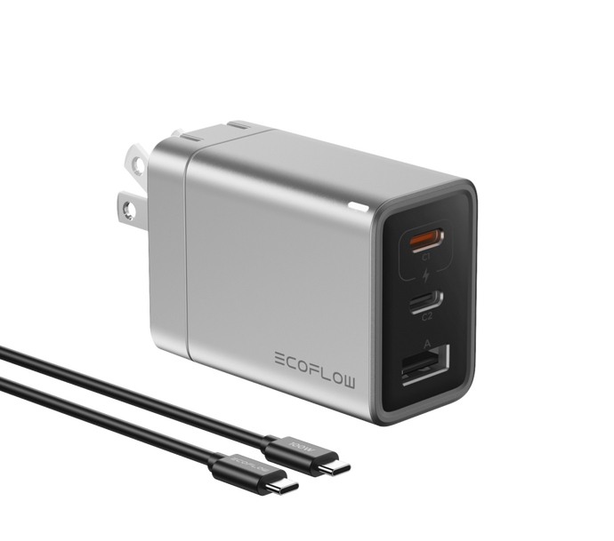 Chargeur EcoFlow RAPID 65 W GaN avec câble 100 W