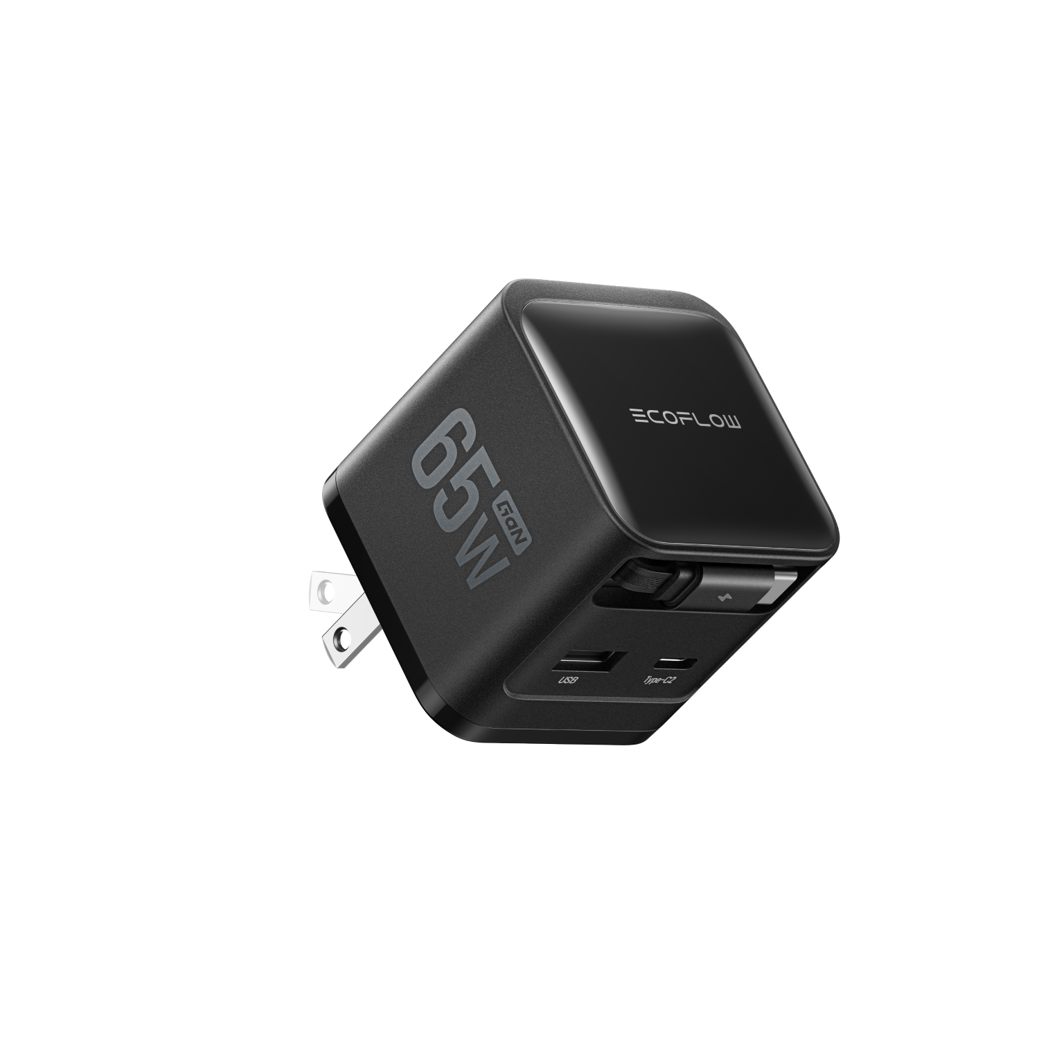 EcoFlow RAPID Charger (65W, Retractable Cable, GaN)