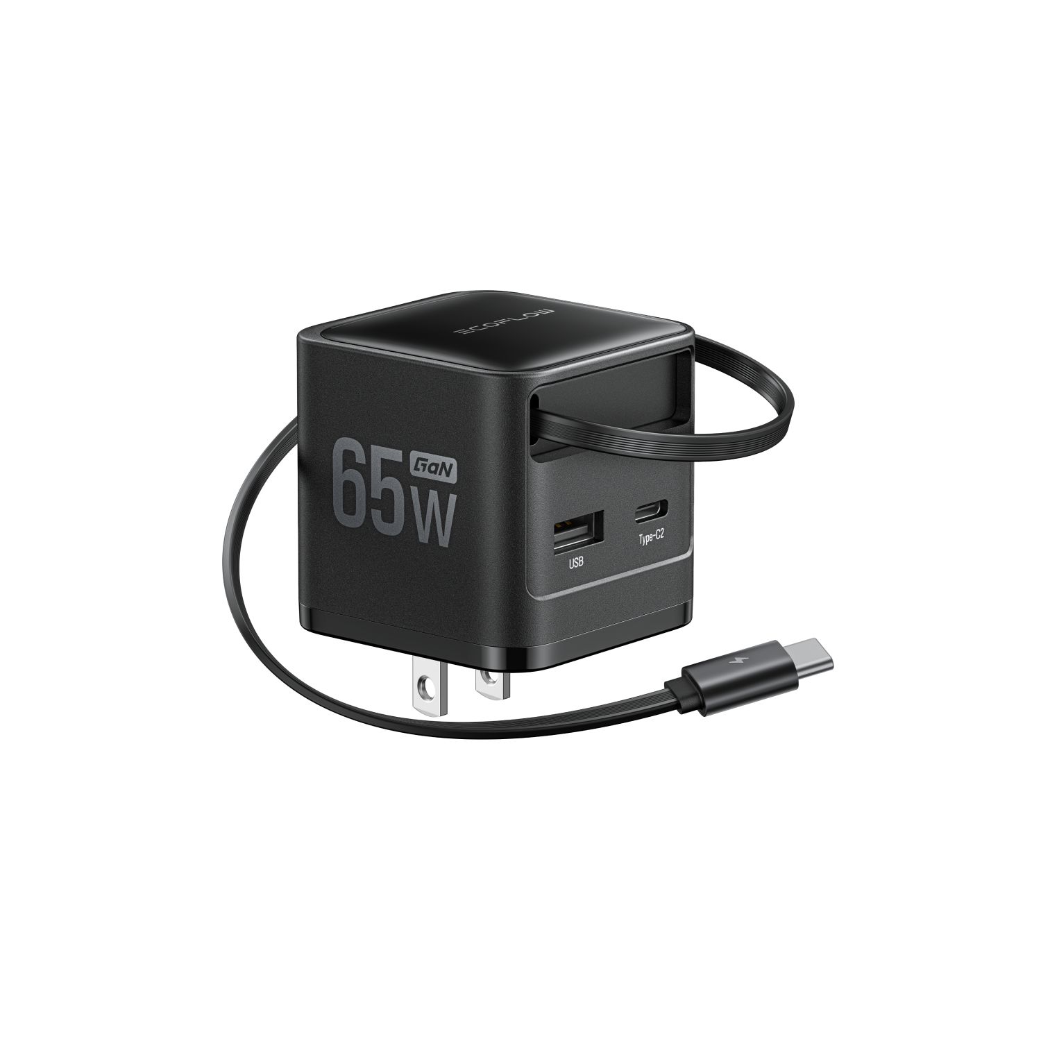Load image into Gallery viewer, EcoFlow RAPID Charger (65W, Retractable Cable, GaN)