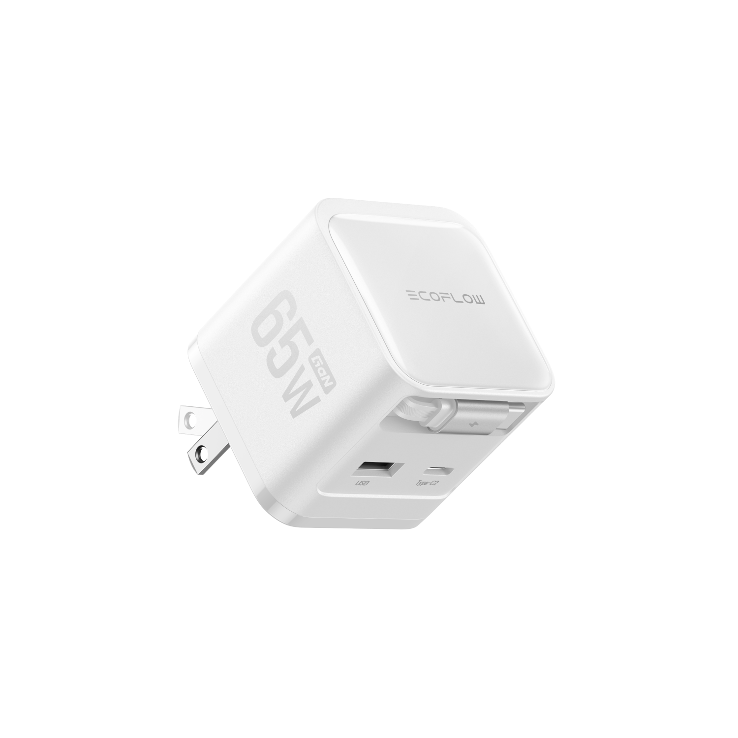 Load image into Gallery viewer, EcoFlow RAPID Charger (65W, Retractable Cable, GaN)