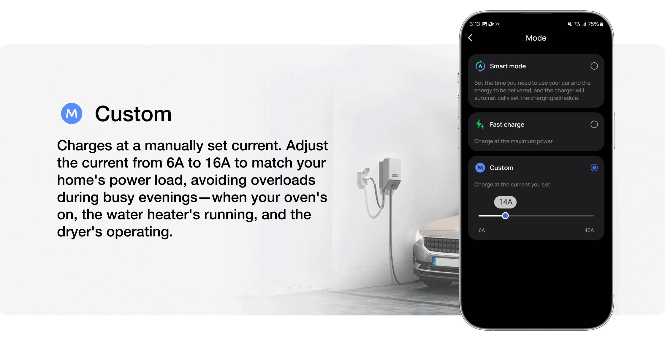 Intelligent Charging Modes for EV Chargers Standalone Use