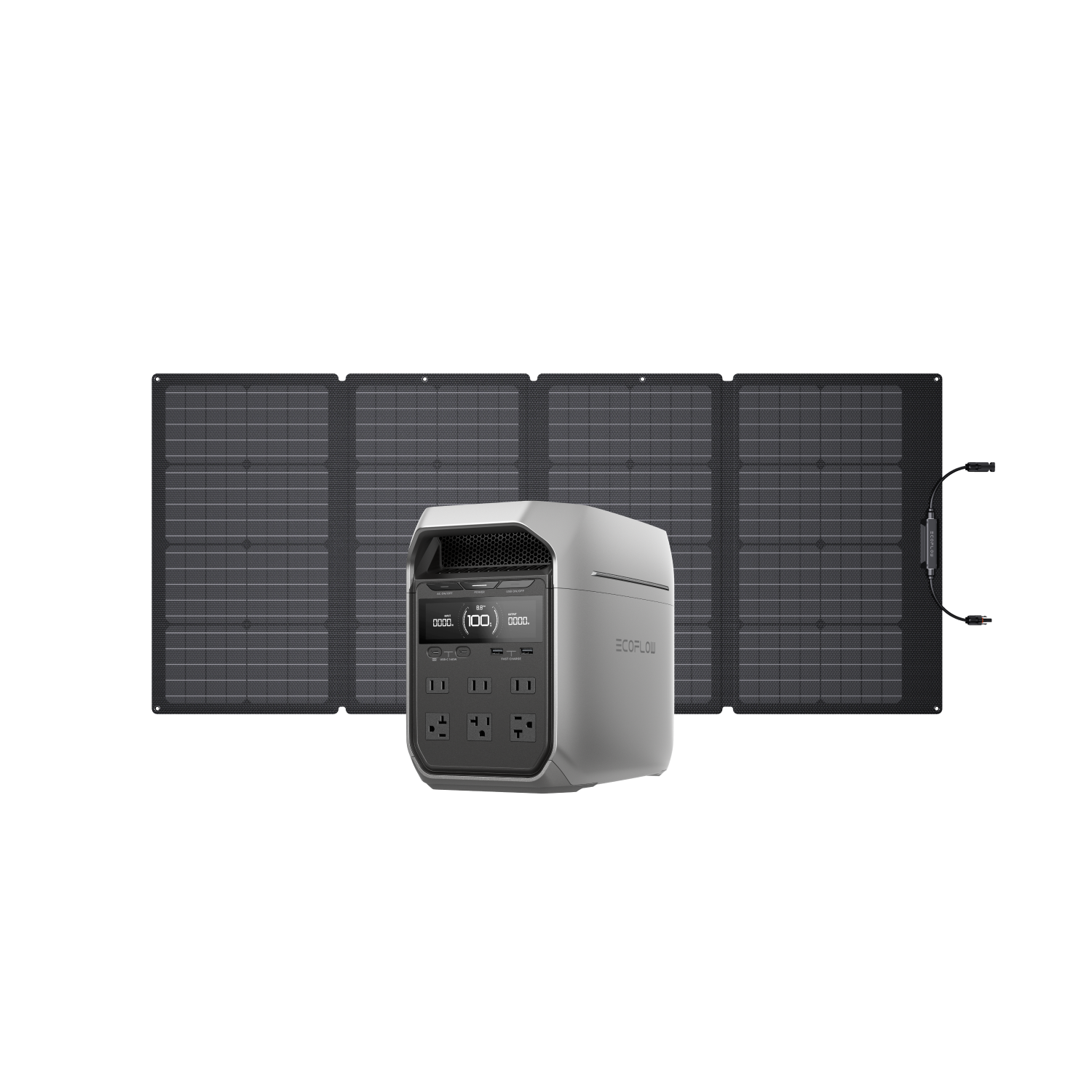 Load image into Gallery viewer, EcoFlow DELTA 3 Plus Solar Generator (PV160W)