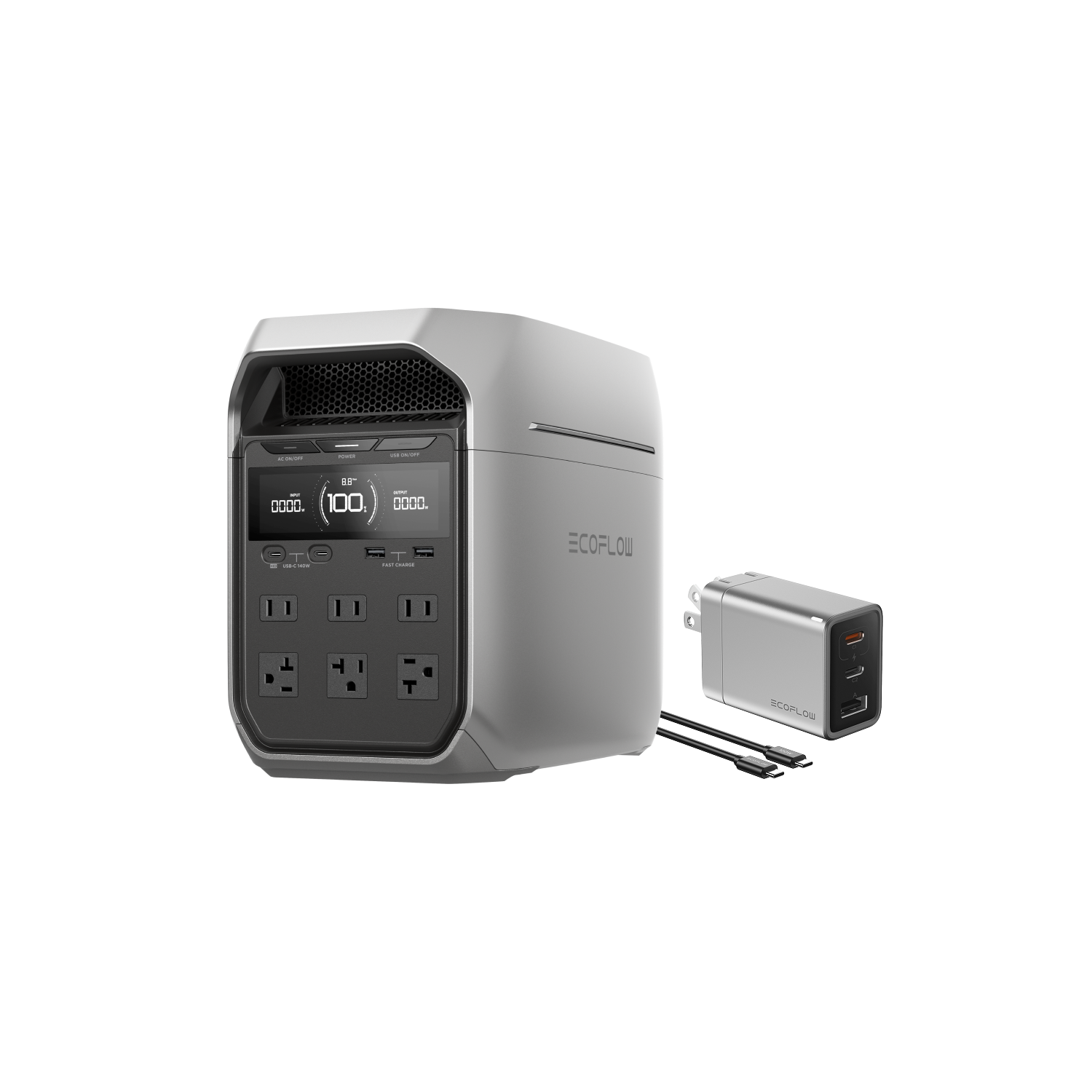 Load image into Gallery viewer, EcoFlow DELTA 3 Plus Portable Power Station (Refurbished)