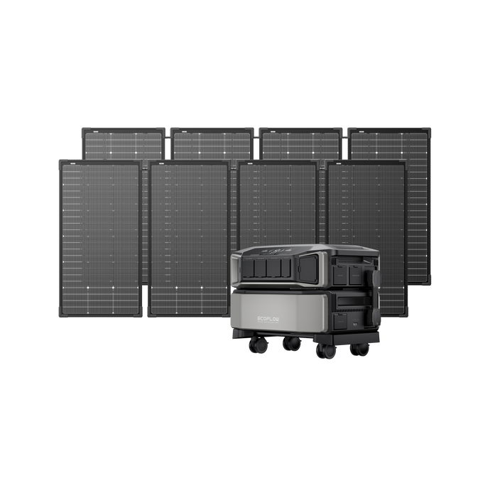 Panneau solaire EcoFlow DELTA Pro Ultra + 2 x 125 W x 4