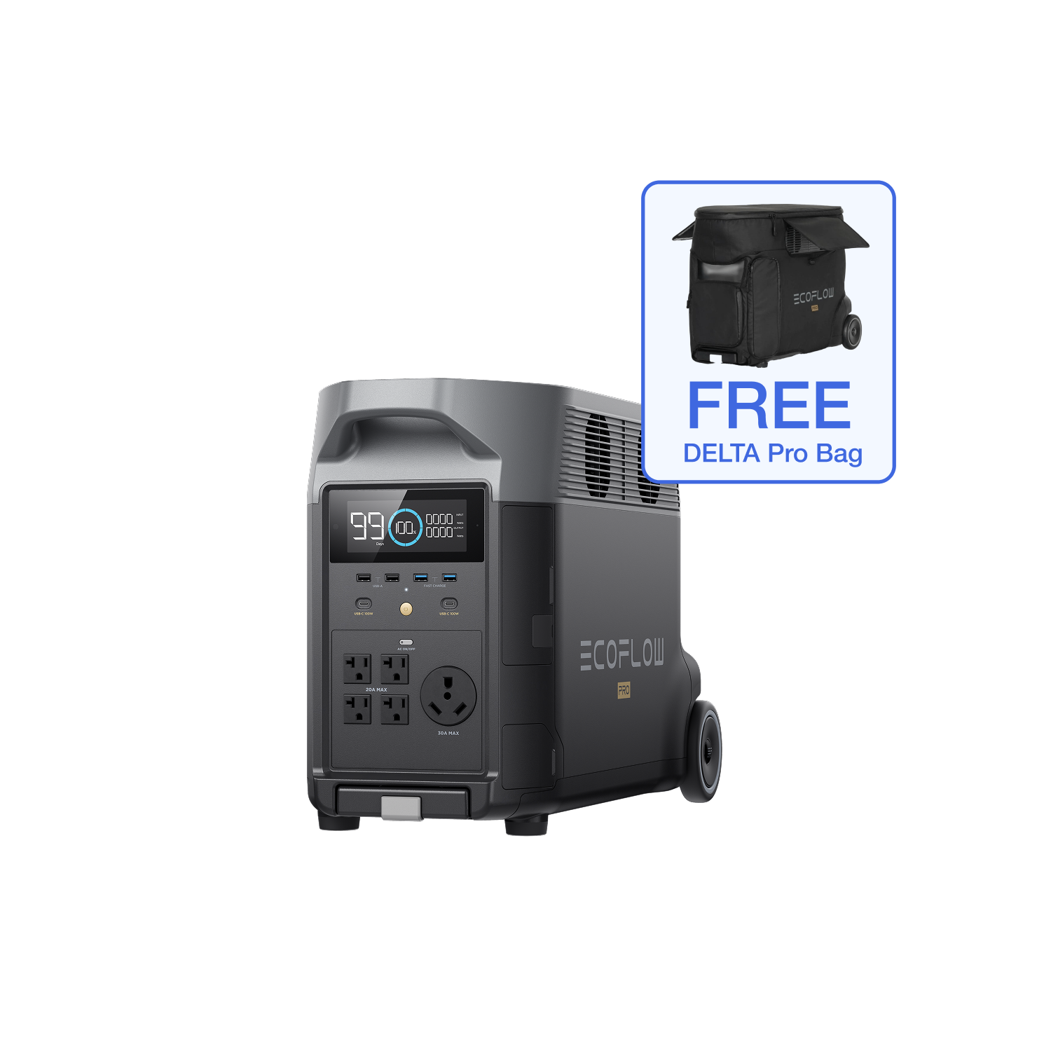 Load image into Gallery viewer, EcoFlow DELTA Pro Portable Power Station
