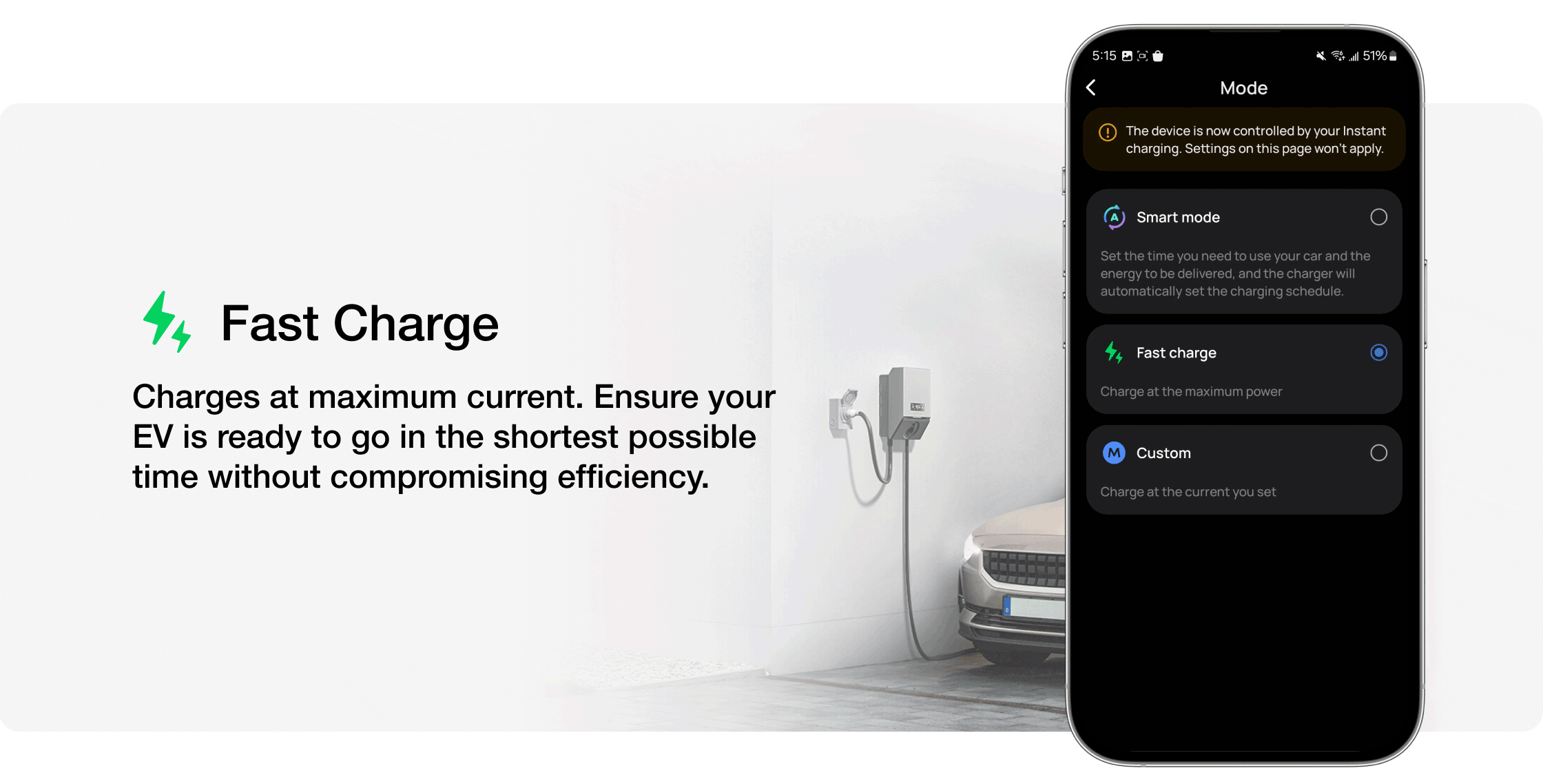 Intelligent Charging Modes for EV Chargers Standalone Use