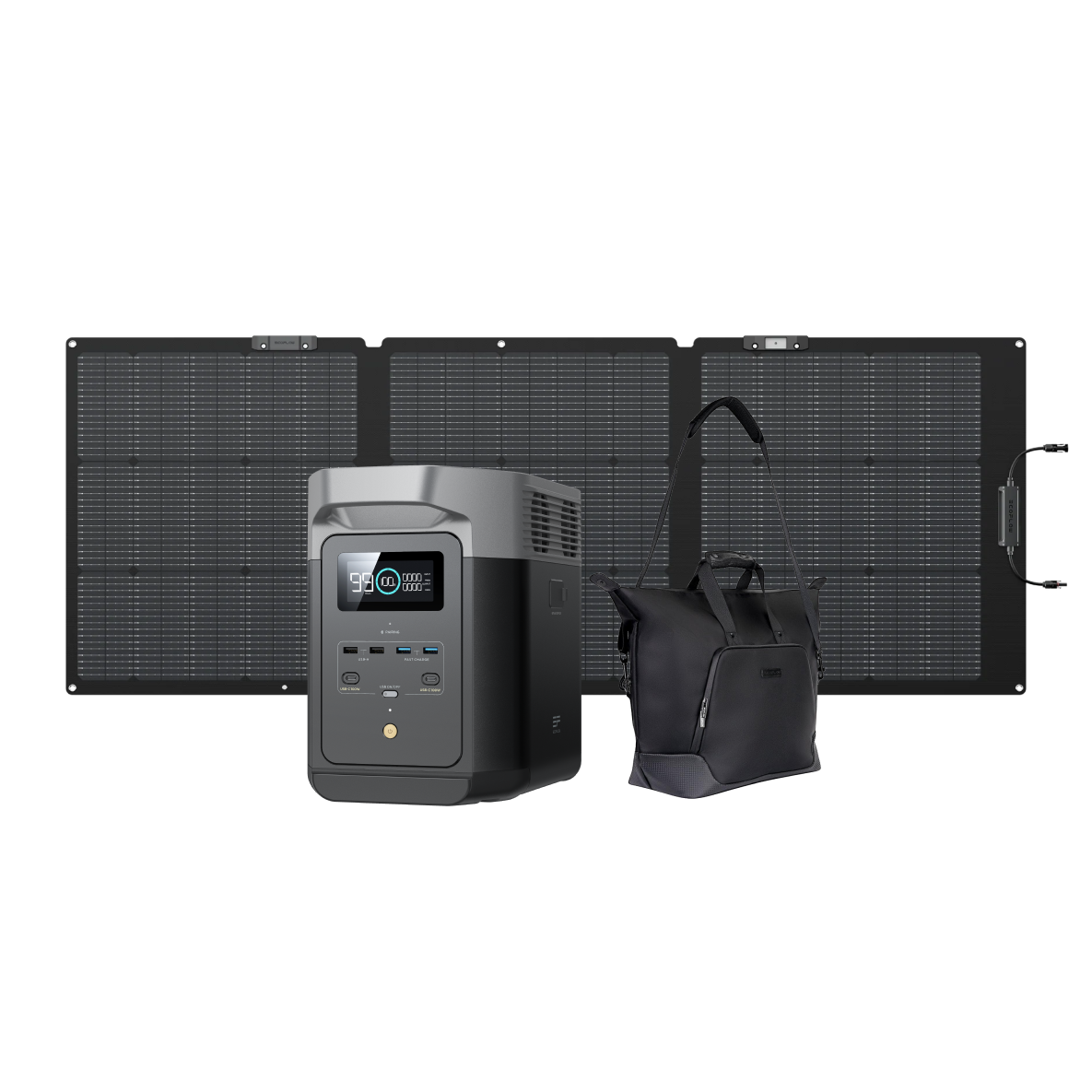 Load image into Gallery viewer, EcoFlow DELTA 2 + 160W Portable Solar Panel + Free Bag