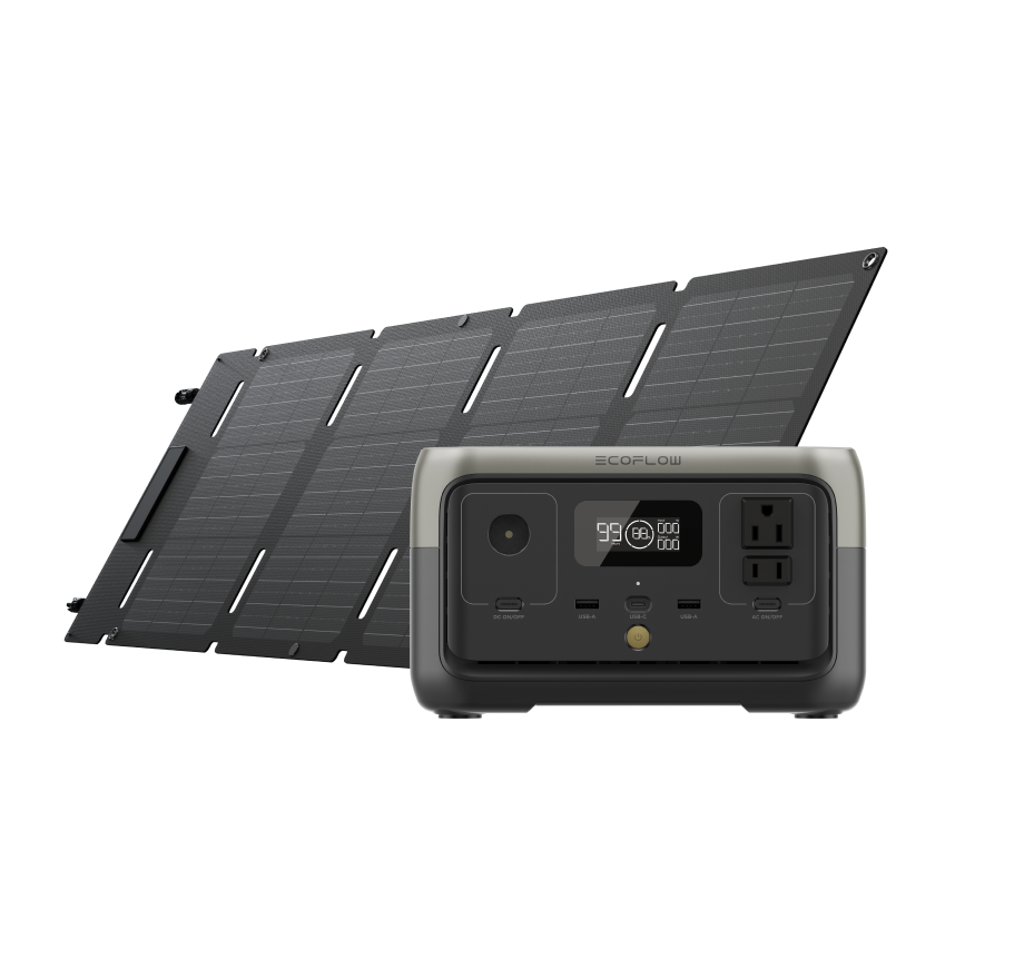 Load image into Gallery viewer, EcoFlow RIVER 2 + 45W Portable Solar Panel