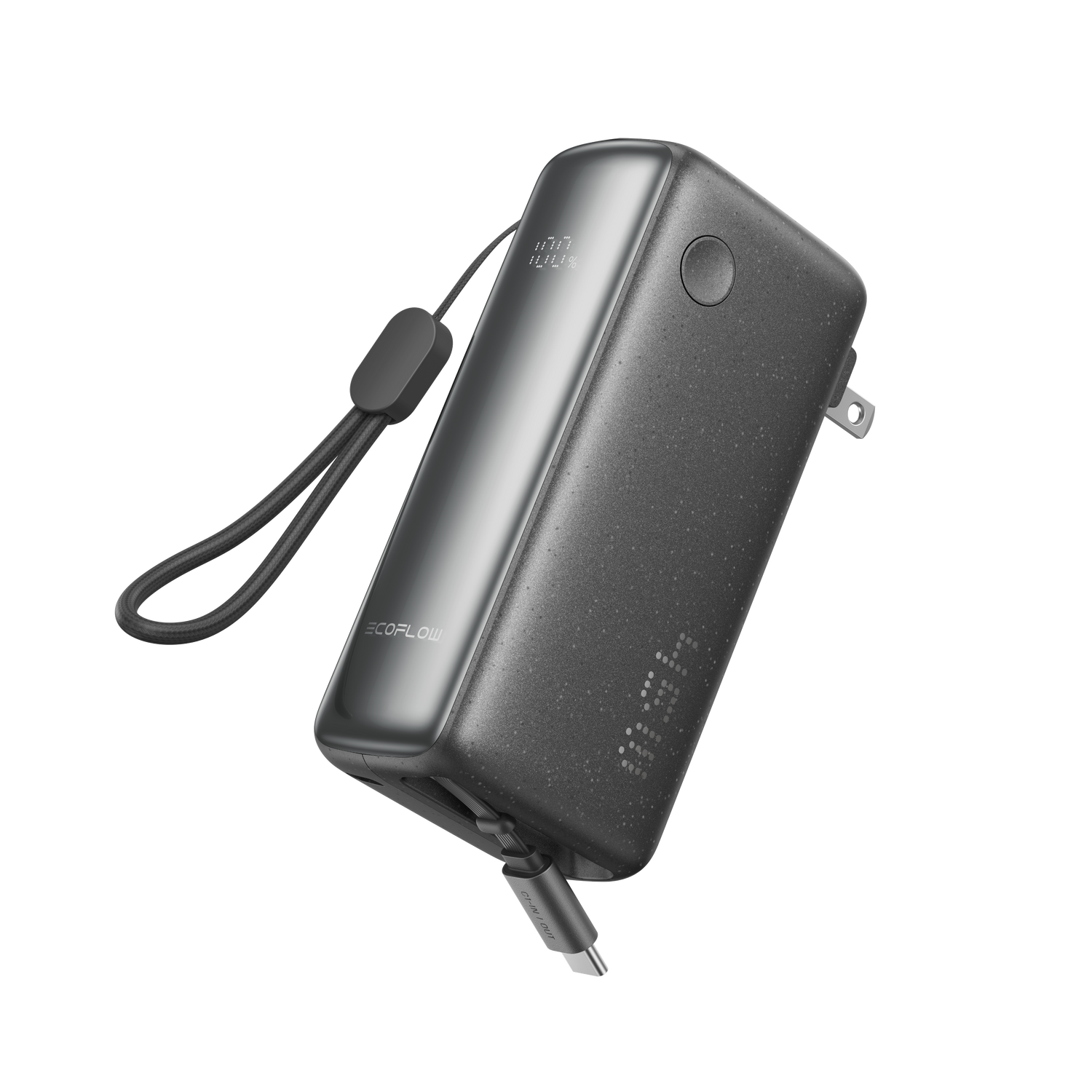 Load image into Gallery viewer, EcoFlow RAPID 3-in-1 Power Bank (10K, 45W, Retractable Cable & AC Plug)