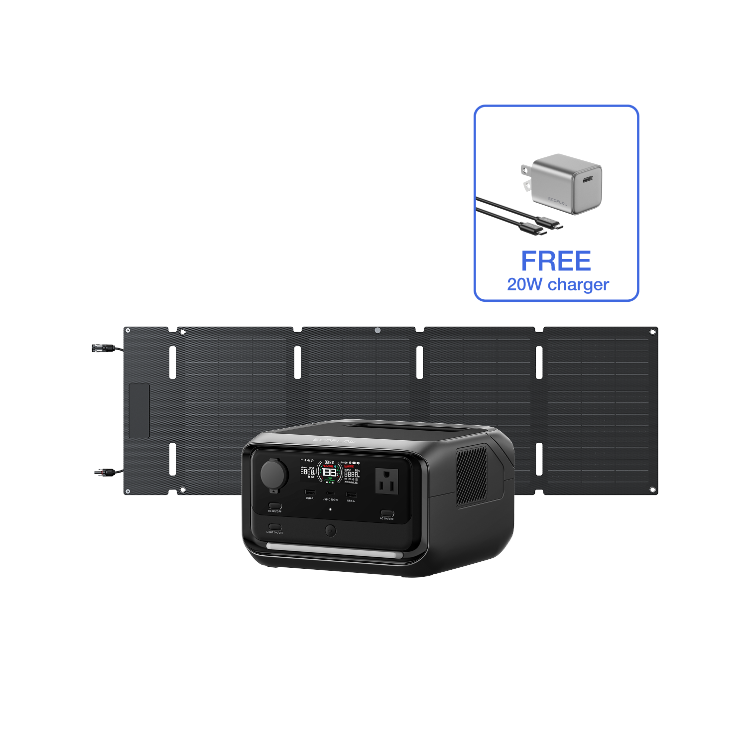 Load image into Gallery viewer, EcoFlow RIVER 3 Plus Portable Power Station