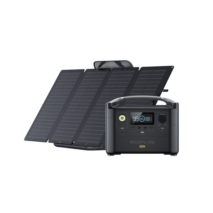 EcoFlow RIVER Pro + 1 panneau solaire portable 160 W