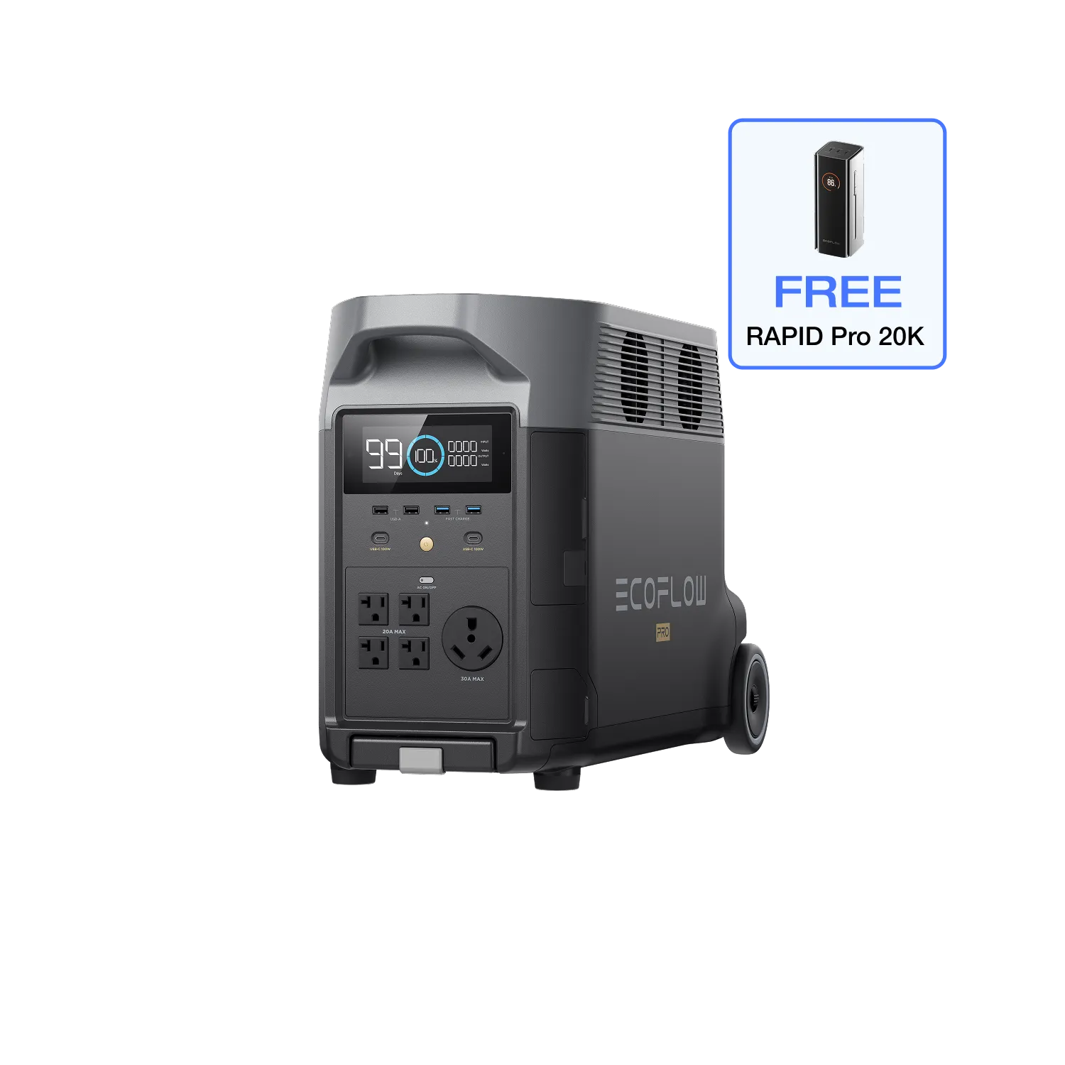 Load image into Gallery viewer, EcoFlow DELTA Pro Portable Power Station