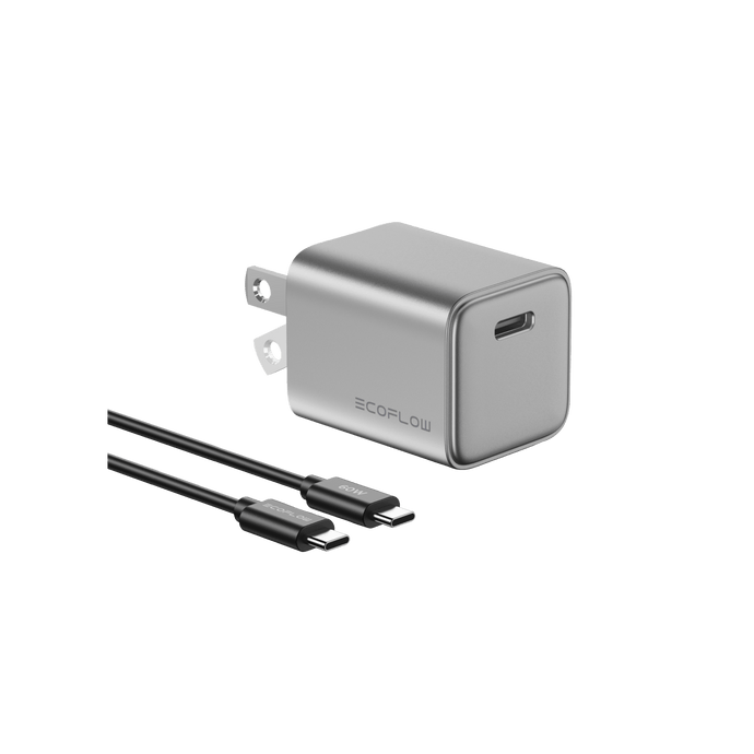 Chargeur EcoFlow RAPID 20 W GaN avec câble 60 W