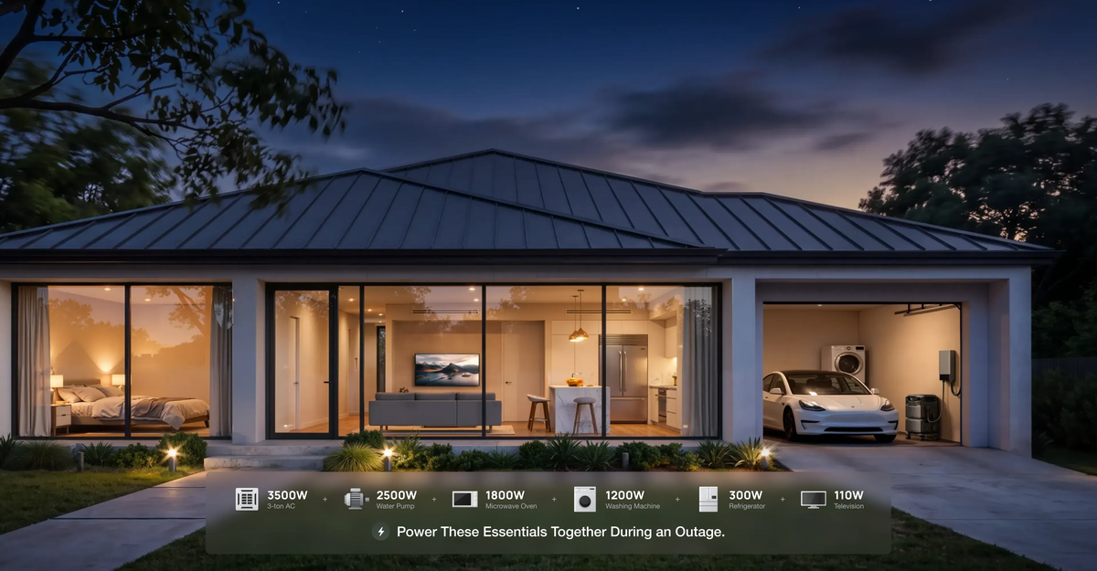 Power Your Whole-Home Essentials, Even a 3-Ton AC
