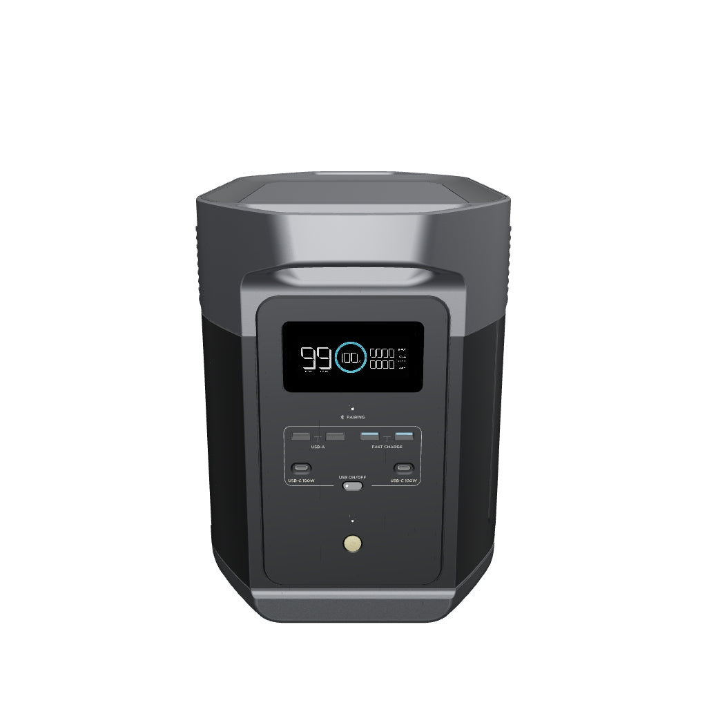 Load 3D model into Gallery viewer, EcoFlow DELTA 2 Max + Extra Battery + 160W Solar Panel - Web Exclusive