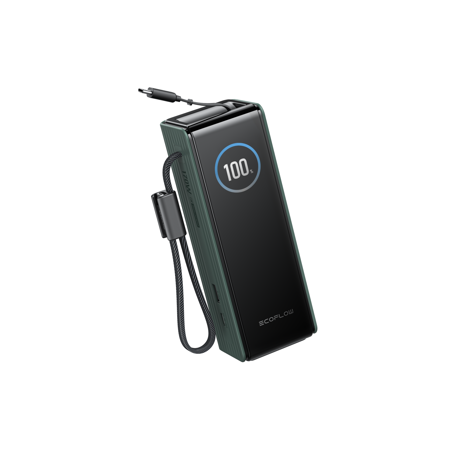 Load image into Gallery viewer, EcoFlow RAPID Power Bank (25,000mAh, 170W, 100W Built-In and Retractable Cables)