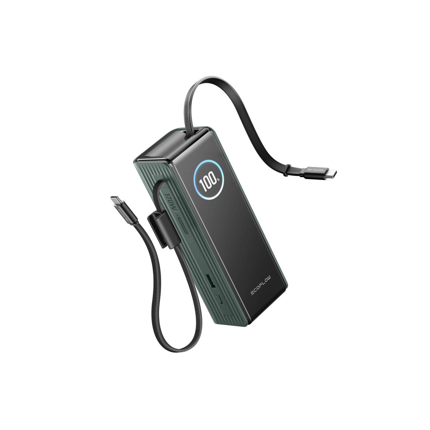 Load image into Gallery viewer, EcoFlow RAPID Power Bank (25,000mAh, 170W, 100W Built-In and Retractable Cables)