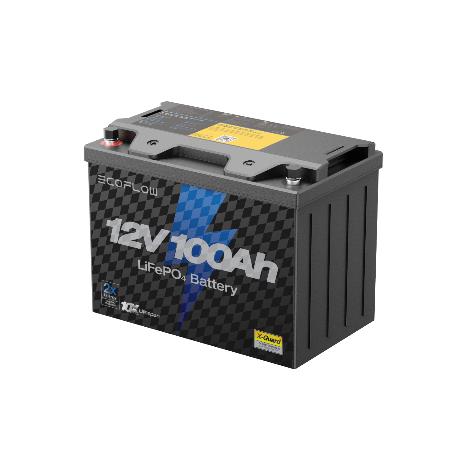 Load image into Gallery viewer, EcoFlow Lithium 12V 100Ah Deep Cycle LiFePO4 Battery