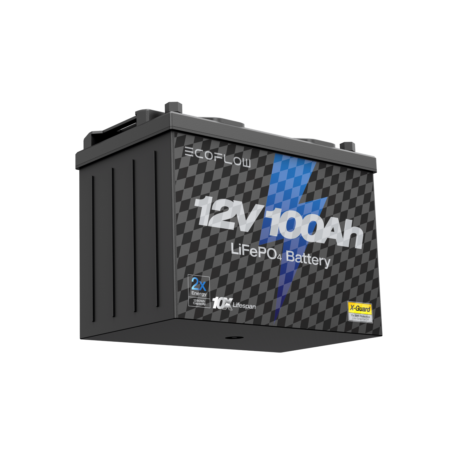 Load image into Gallery viewer, EcoFlow Lithium 12V 100Ah Deep Cycle LiFePO4 Battery