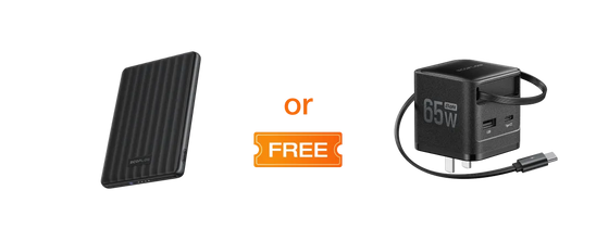Free RAPID Mag Power Bank (5,000mAh, 7.5W) Or RAPID 65W GaN Charger
