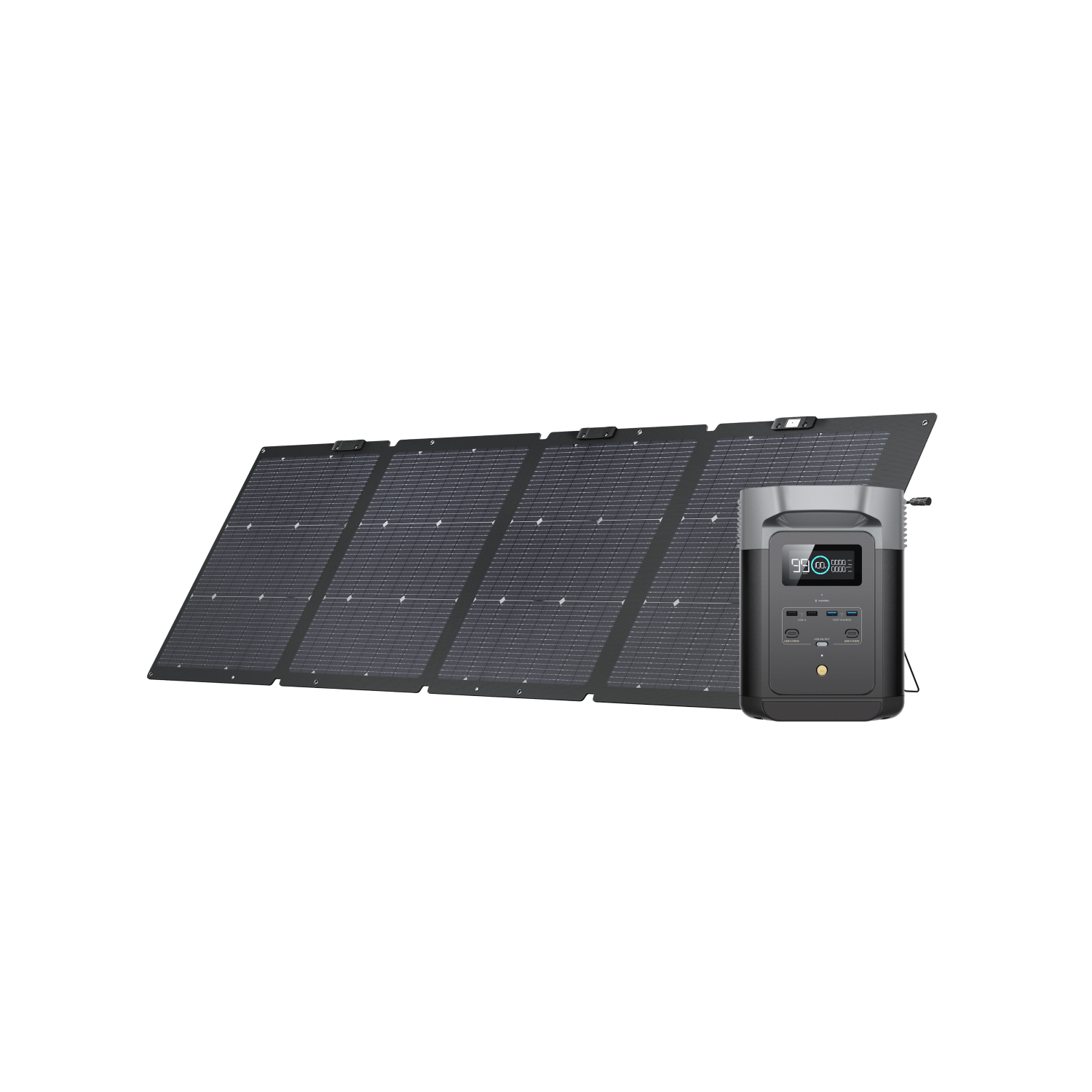Load image into Gallery viewer, EcoFlow DELTA 2 + 220W Bifacial Solar Panel
