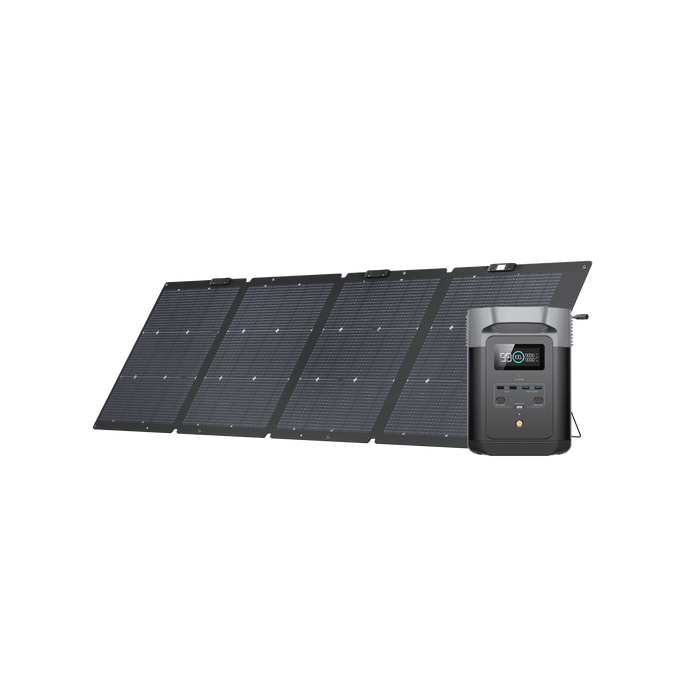 EcoFlow DELTA 2 + 220W Portable Solar Panel