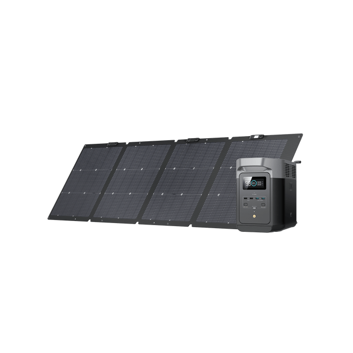 EcoFlow DELTA 2 + 220W Bifacial Solar Panel