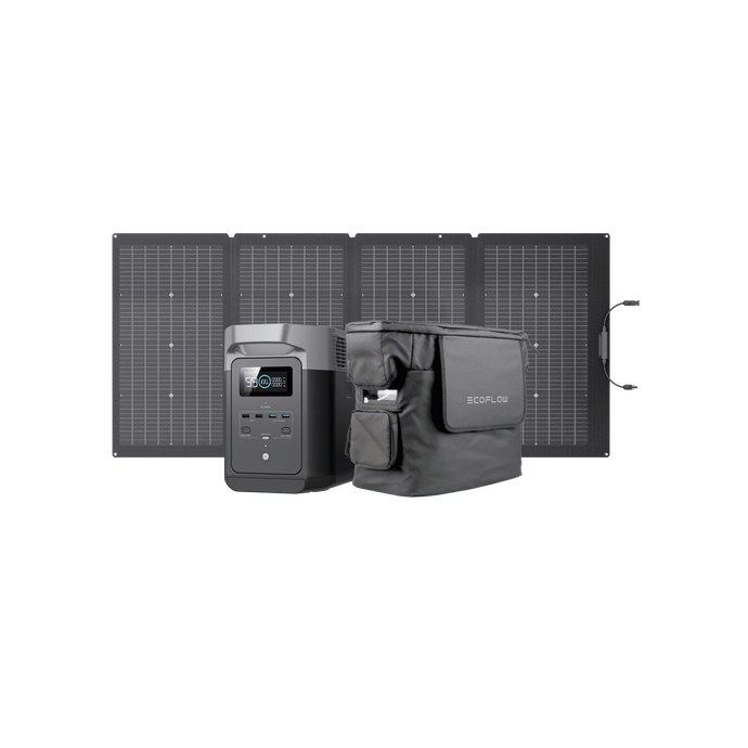 EcoFlow DELTA 2 + 220w Portable Solar Panel + Free DELTA 2 Waterproof Bag