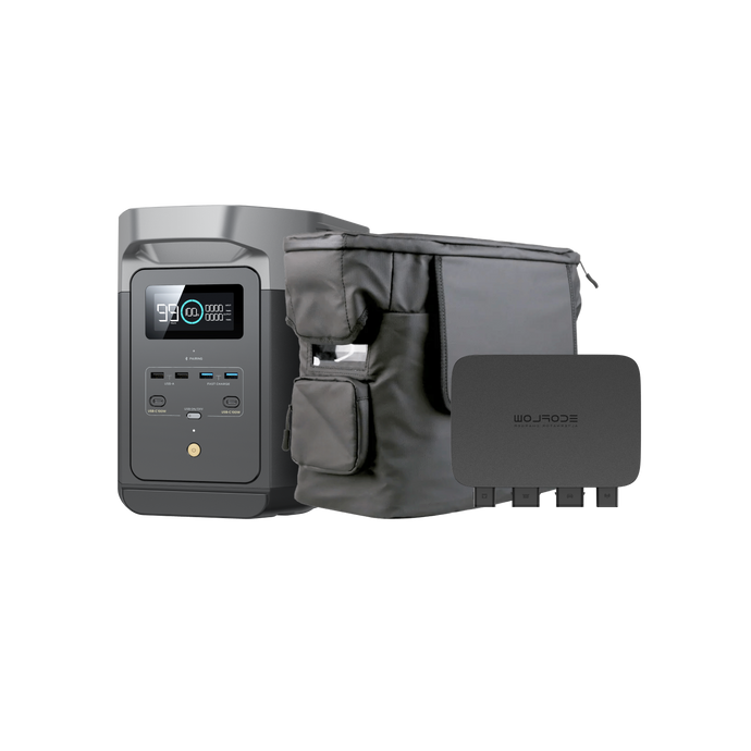 EcoFlow DELTA 2 Portable Power Station + 800W Alternator Charger + Bag - Members' Only