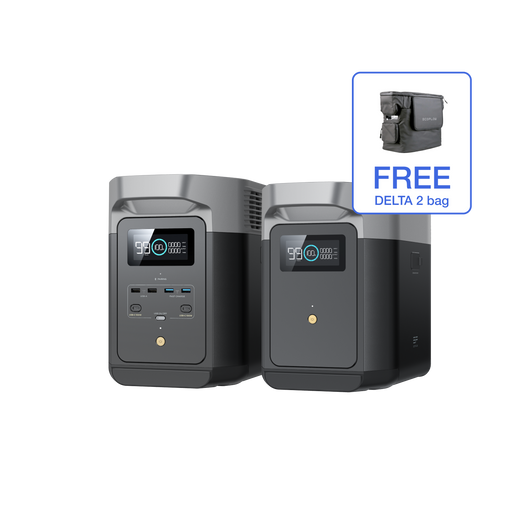 EcoFlow DELTA 2 +  DELTA 2 Smart Extra Battery + Bag - Flash Sale