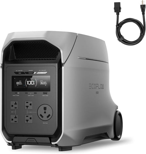 EcoFlow DELTA 3 Ultra Series Portable Power Station (3072Wh) with AC Cable