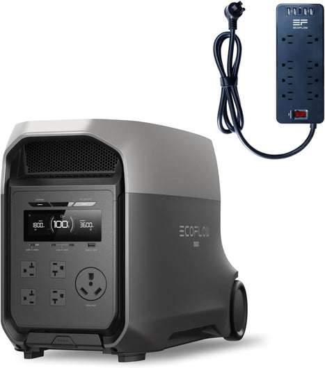 EF EcoFlow DELTA 3 Ultra Portable Power Station with Power Strip