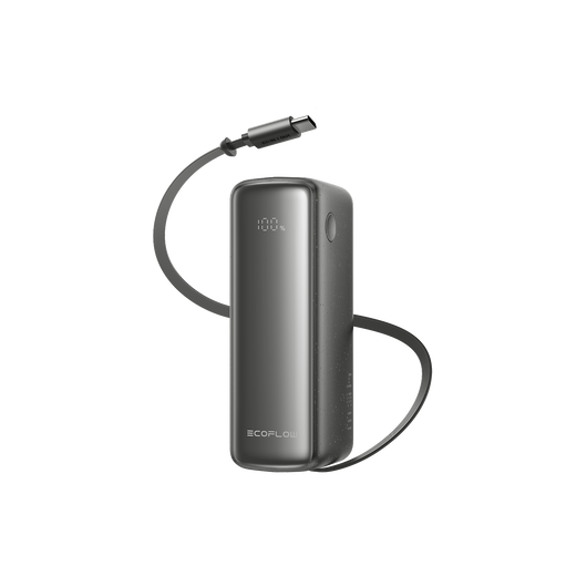 EcoFlow RAPID 3-in-1 Power Bank (10K, 45W, Retractable Cable & AC Plug)