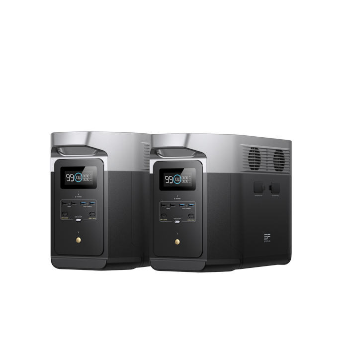2*EcoFlow DELTA 2 Max Portable Power Station - Flash Sale