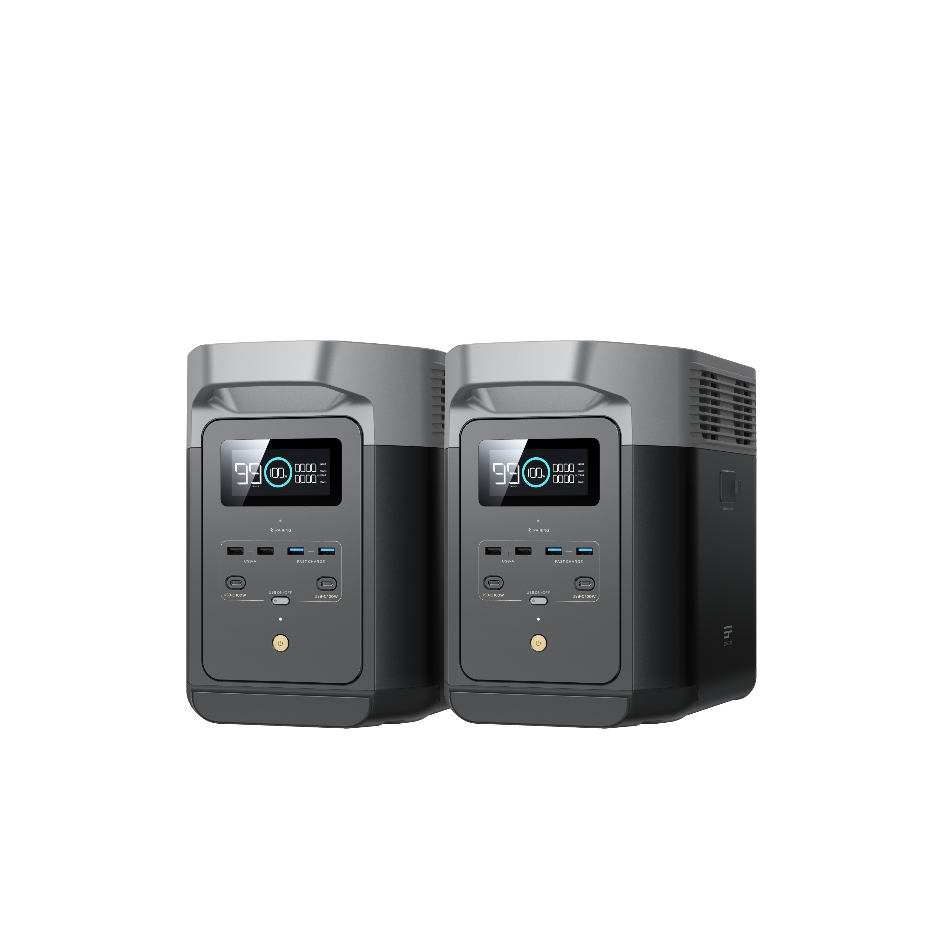 Centrale électrique portable EcoFlow 2 x DELTA 2