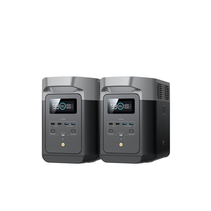 EcoFlow 2 x DELTA 2 Portable Power Station