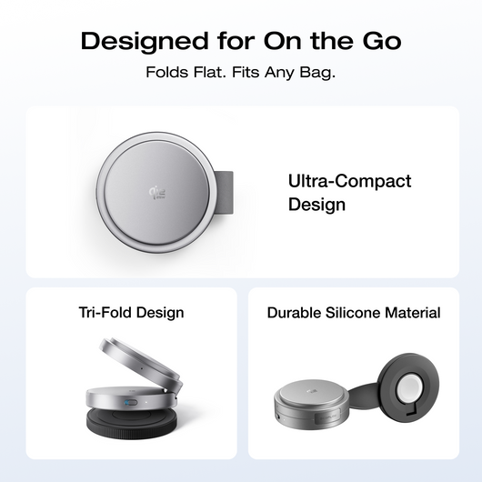 EcoFlow RAPID Mag Qi2.2 Wireless Charging Station (3-in-1 Foldable)