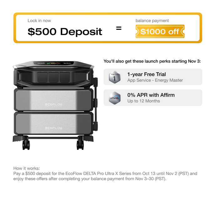EcoFlow DELTA Pro Ultra X Whole-Home Backup Power