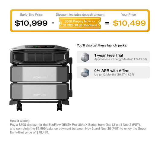 EcoFlow DELTA Pro Ultra X Whole-Home Backup Power