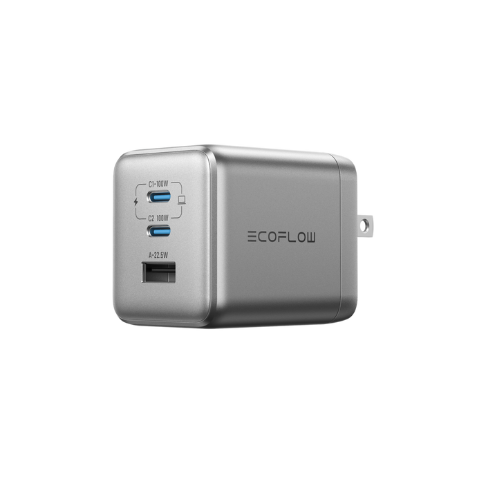 EcoFlow RAPID Pro Charger (100W, 3 Ports, GaN)