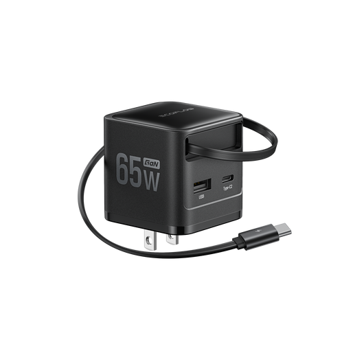 EcoFlow RAPID Charger (65W, Retractable Cable, GaN)