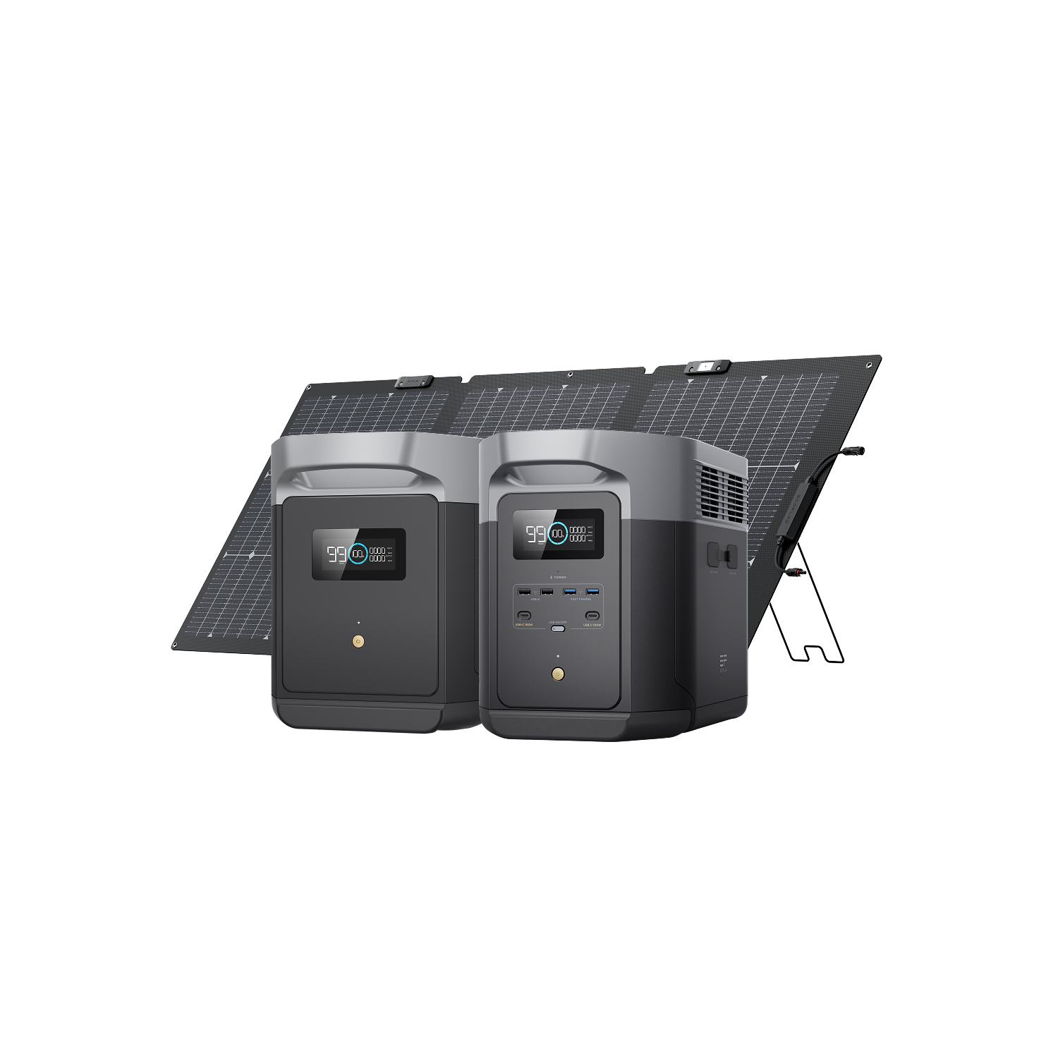 Load image into Gallery viewer, EcoFlow DELTA 2 Max + Extra Battery + 160W Solar Panel - Web Exclusive
