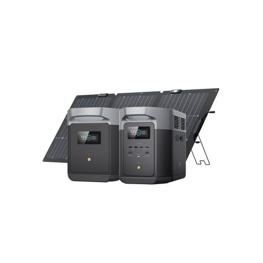 EcoFlow DELTA 2 Max + Extra Battery + 160W Solar Panel - Web Exclusive