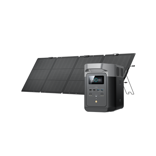 EcoFlow DELTA 2 + NextGen 220W Portable Solar Panel