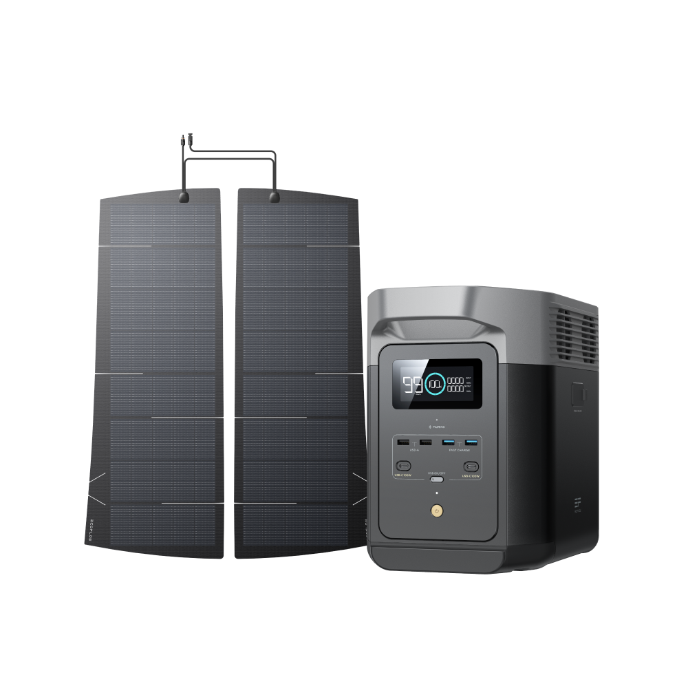 EcoFlow HeatGuard Solar Film - DELTA 2 + Tesla Model Y 290W EV Solar Panel