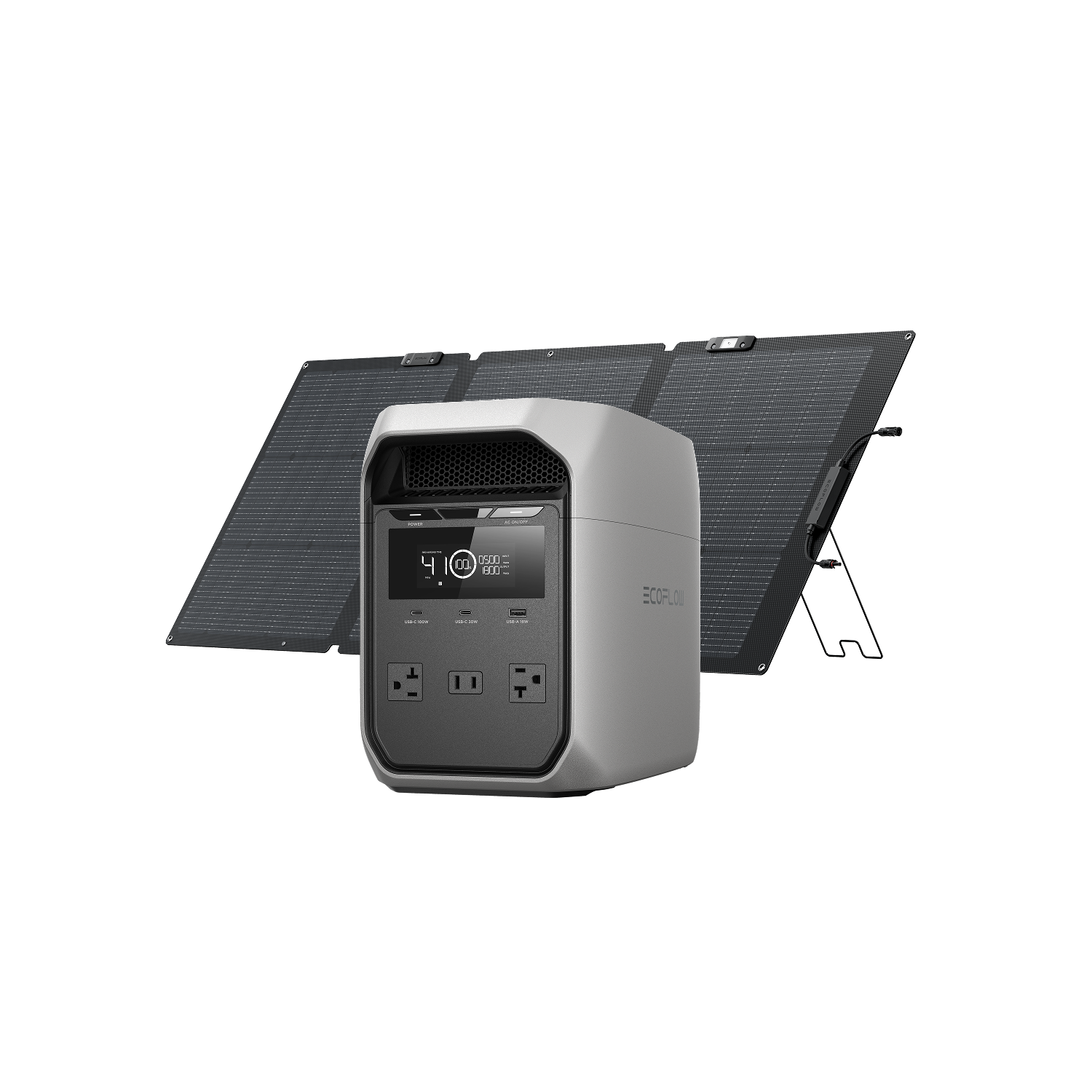 Load image into Gallery viewer, EcoFlow DELTA 3 Classic (1024Wh) + Smart Generator 3000 (Dual Fuel) - Flash Sale
