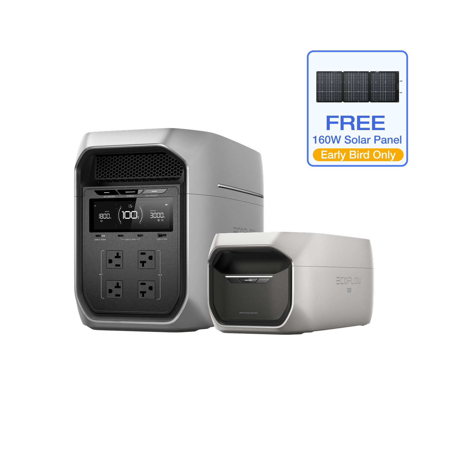 Load image into Gallery viewer, EcoFlow DELTA 3 Max Series Portable Power Station (2048Wh)
